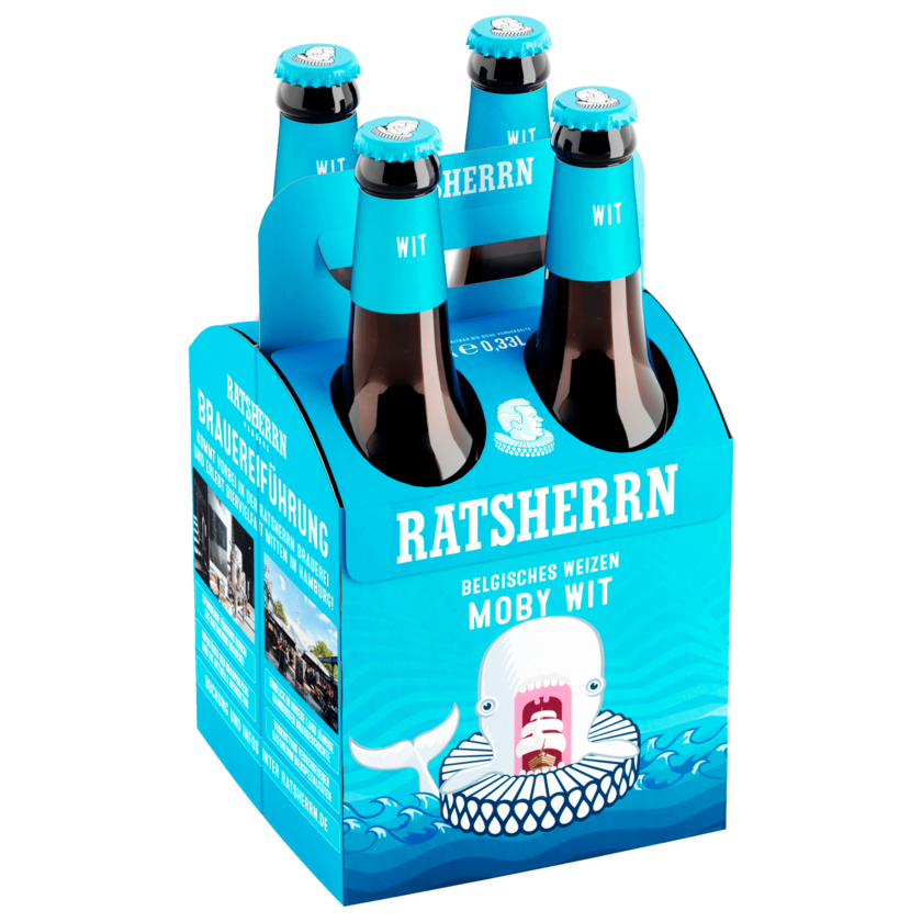 Ratsherrn Moby Wit Belgian White Ale 4x0,33l